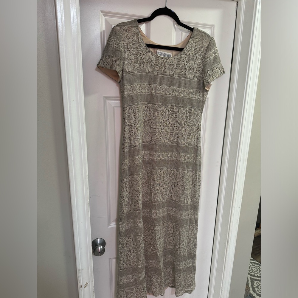 Vintage Jessica Howard Maxi lace Dress